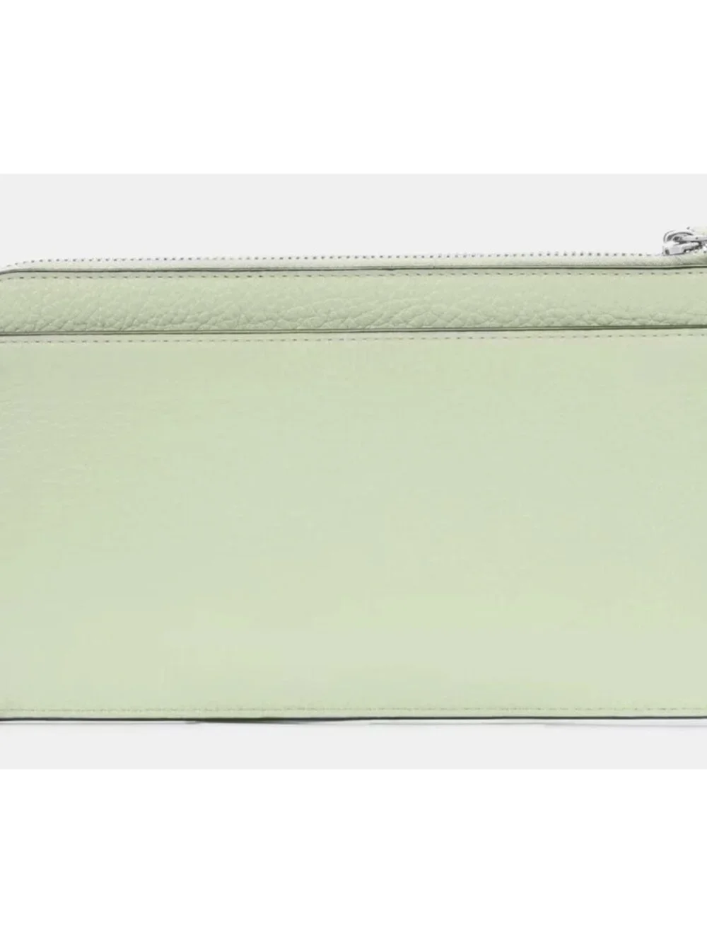 S Kate Spade Lucy Light Lime Green Leather Medium L-Zip Wristlet KE574 NWT $139
